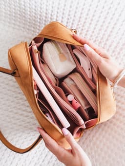 The Darling Satchel Cognac Suede — view 5