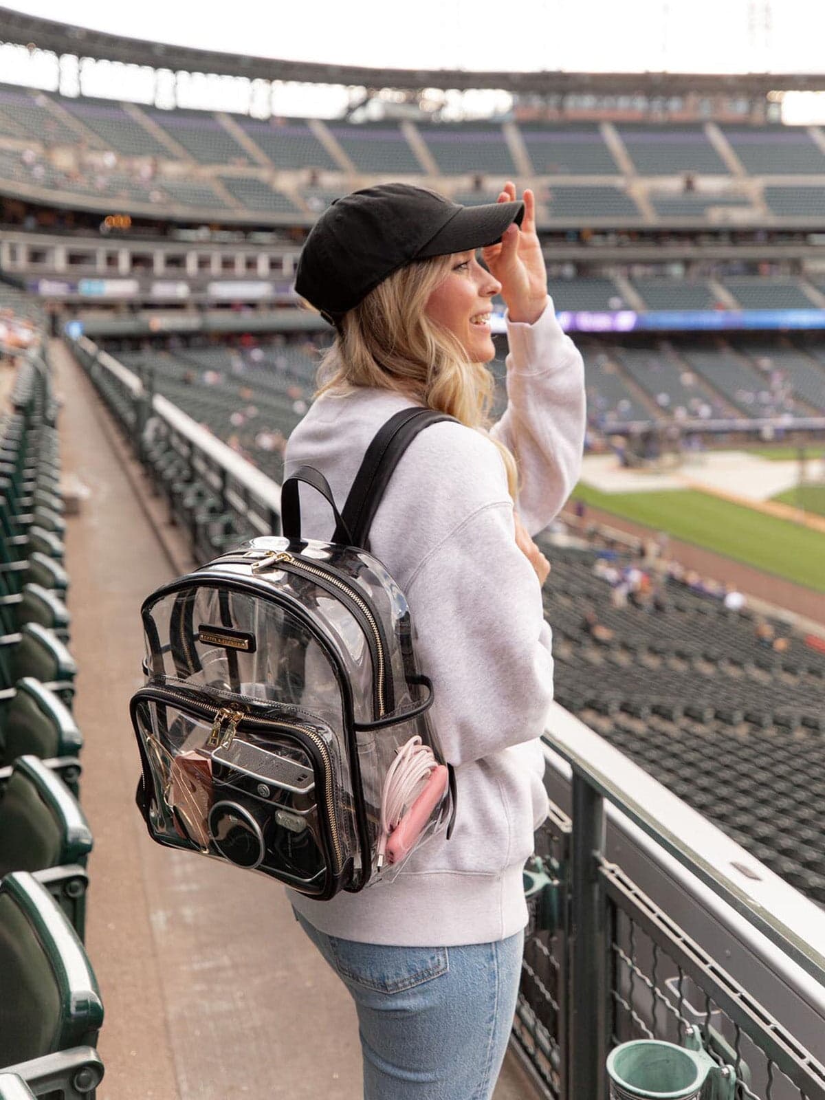 The Stadium Backpack Black — view 1